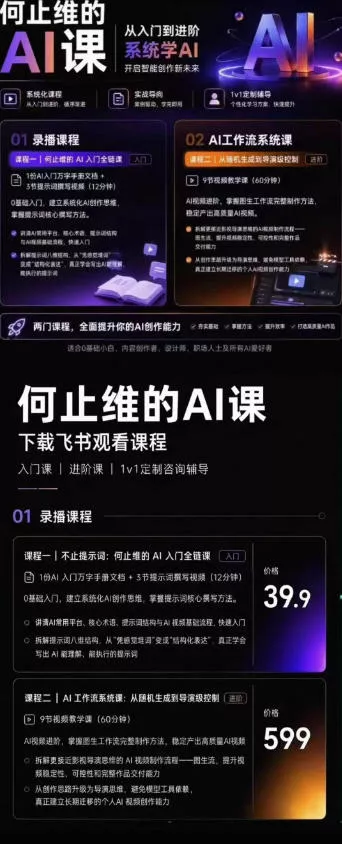 AI创作全链路实战教程｜万字手册·提示词拆解·9节工作流课，打造稳定高质量AI视频作品-泡泡网赚