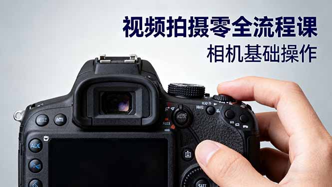 视频拍摄零全流程课：从相机基础操作到电影构图、光影布光、分镜头设计等-泡泡网赚