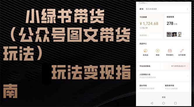 小绿书带货(公众号图文带货玩法-泡泡网赚
