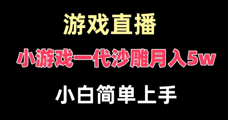 玩小游戏一代沙雕月入5w，爆裂变现，快速拿结果，高级保姆式教学【揭秘】-泡泡网赚