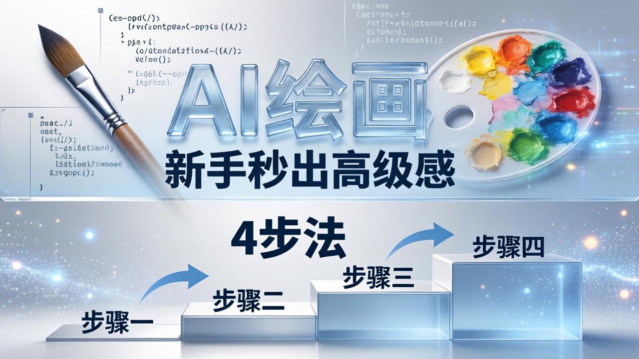 AI绘画入门别再硬磕了！即梦4步法：万能提示词公式+BRTR框架，新手秒出高级感-泡泡网赚