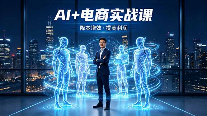 AI+电商实战课，1人+N个AI 智能体，把SOP变AI员工，实现降本增效提高利润-泡泡网赚