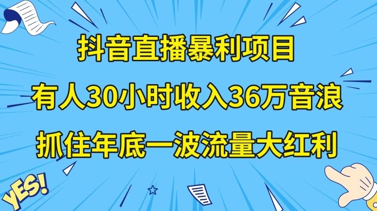 抖音直播暴利项目，有人30小时收入36万音浪，公司宣传片年会视频制作，抓住年底一波流量大红利【揭秘】-泡泡网赚