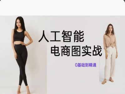 人工智能SD电商图实战，ai绘图0基础到精通-泡泡网赚