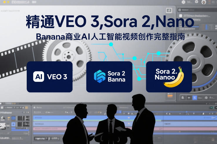 精通VEO 3，Sora 2，Nano Banana商业AI人工智能视频创作完整指南-泡泡网赚