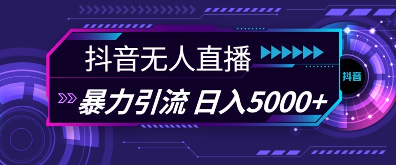 抖音快手视频号全平台通用无人直播引流法，利用图片模板和语音话术，暴力日引流100+创业粉【揭秘】-泡泡网赚