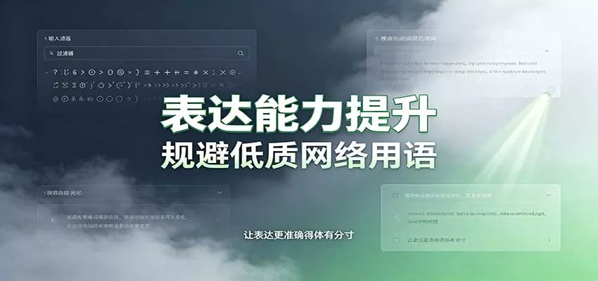 表达能力提升：语言塑造思想逻辑，规避低质网络用语，强化心智感知-泡泡网赚