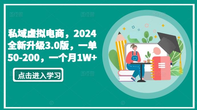 私域虚拟电商，2024全新升级3.0版，一单50-200，一个月1W+【揭秘】-泡泡网赚