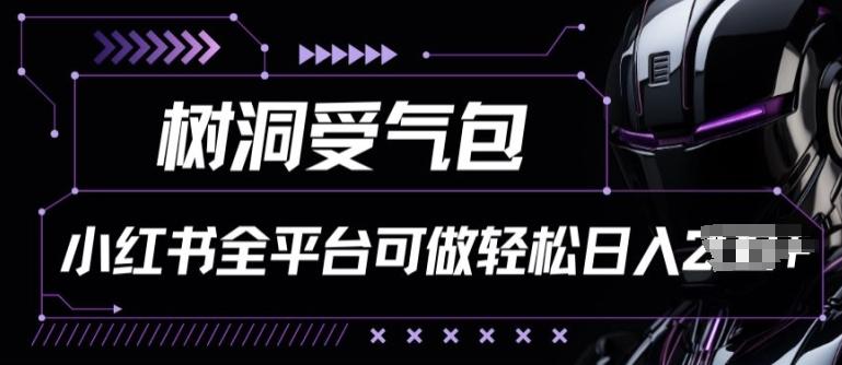 小红书等全平台树洞受气包项目，轻松日入一两张【揭秘】-泡泡网赚