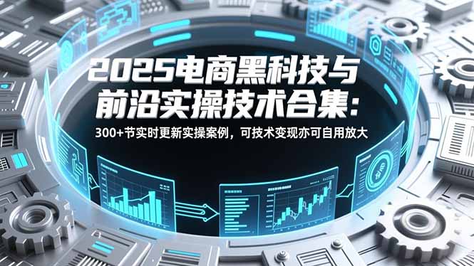 2025电商黑科技与前沿实操技术合集：300+节实时更新实操案例，可技术变现亦可自用放大-泡泡网赚