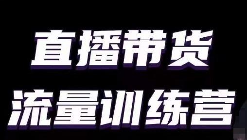 直播带货流量训练营，小白主播必学直播课-泡泡网赚