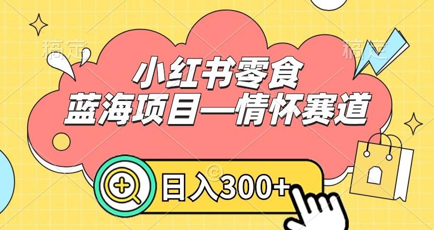 小红书零食蓝海项目—情怀赛道，0门槛，日入300+【揭秘】-泡泡网赚