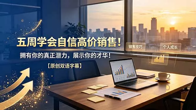 五周学会自信高价销售！拥有你的真正潜力，展示你的才华！【原创双语字幕】-泡泡网赚