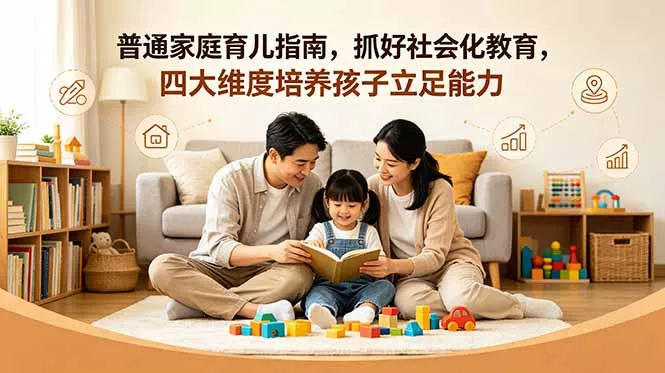 付费文章：普通家庭育儿指南，抓好社会化教育，四大维度培养孩子立足能力-泡泡网赚