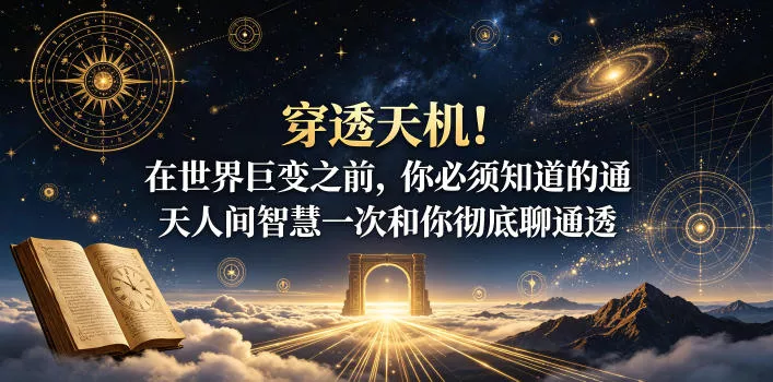 付费文章：穿透天机！在世界巨变之前，你必须知道的通天人间智慧一次和你彻底聊通透-泡泡网赚