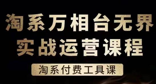 淘系万相台无界实战运营课，淘系付费工具课-泡泡网赚