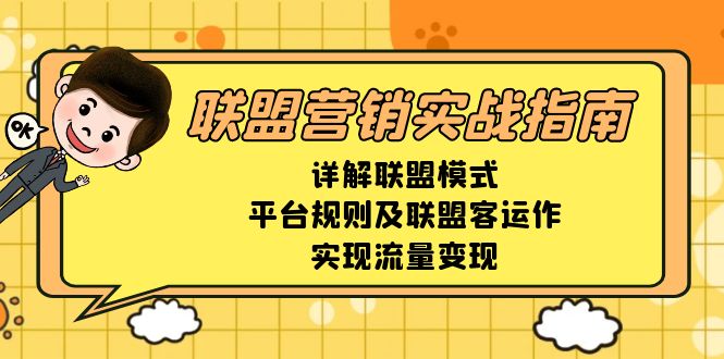 联盟营销实战指南，详解联盟模式、平台规则及联盟客运作，实现流量变现-泡泡网赚