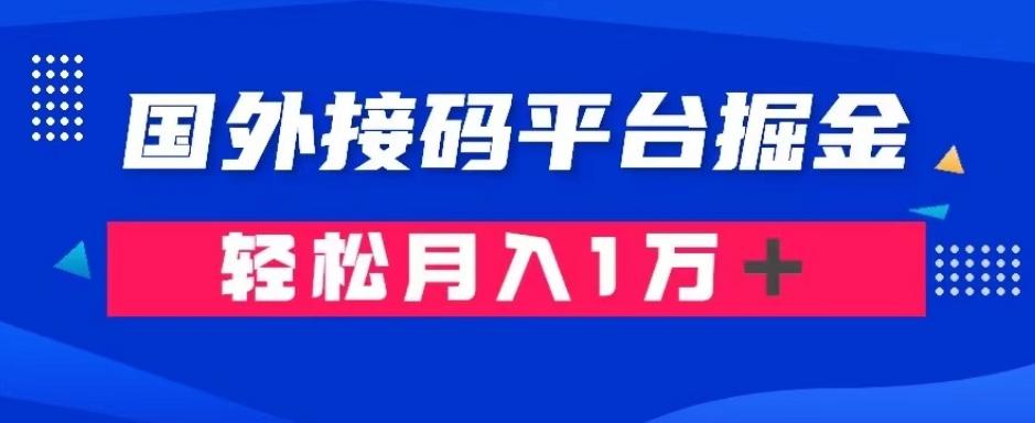 通过国外接码平台掘金：成本1.3，利润10＋，轻松月入1万＋【揭秘】-泡泡网赚