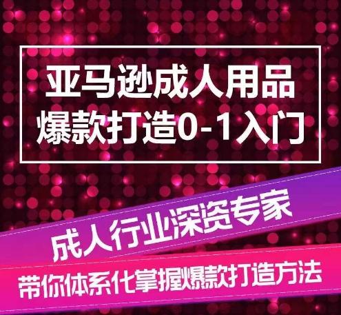 亚马逊成人用品爆款打造0-1入门，系统化讲解亚马逊成人用品爆款打造的流程-泡泡网赚