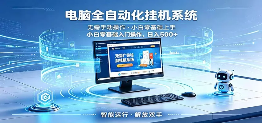 智能广告挂机无需值守，小白上手轻松实现每日增收-泡泡网赚