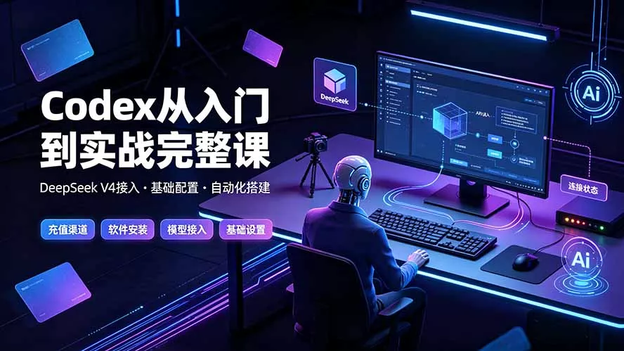 Codex从入门到实战完整课｜充值·安装·接入DeepSeek，记忆·插件·Skill·CLI·MCP全拆解-泡泡网赚