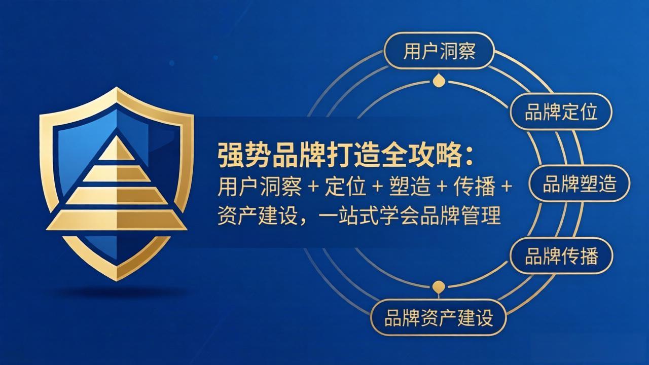 强势品牌打造全攻略：用户洞察 + 定位 + 塑造 + 传播 + 资产建设，一站式学会品牌管理-泡泡网赚