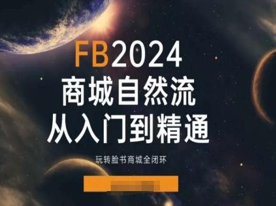 2024Faceboo商城自然流(从入门到精通)，玩转脸书商城全闭环-泡泡网赚