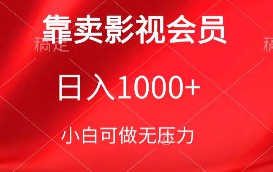靠卖影视会员，日入1000+，落地保姆级教程，新手可学【揭秘】-泡泡网赚