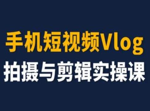 手机短视频Vlog拍摄与剪辑实操课，小白变大师-泡泡网赚