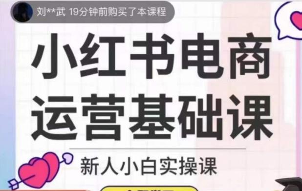 小红书电商运营基础课，新人小白实操课-泡泡网赚