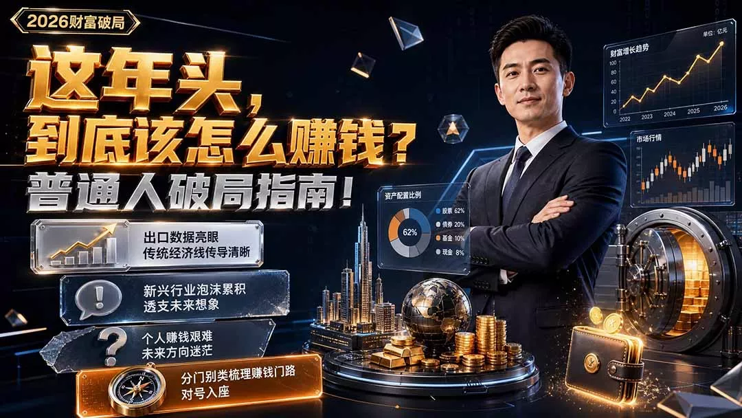 付费文章：这年头，到底该怎么赚钱？普通人破局指南！-泡泡网赚
