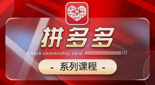 2024拼多多系列课，【基础】【运营】【活动】【推广】【玩法】5大模块-泡泡网赚