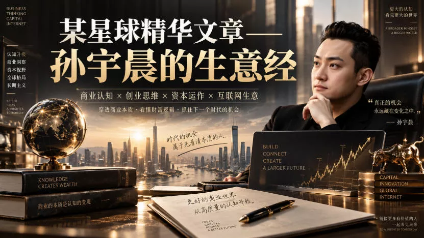 某星球精华文章——孙宇晨的生意经-泡泡网赚