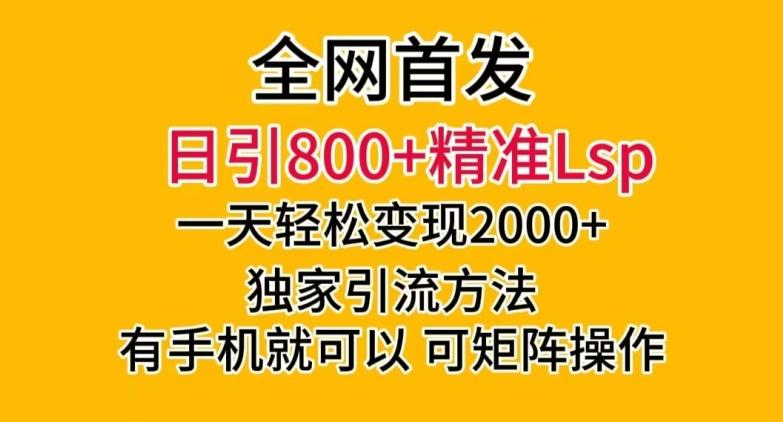 全网首发！日引800+精准老色批，一天变现2000+，独家引流方法，可矩阵操作【揭秘】-泡泡网赚