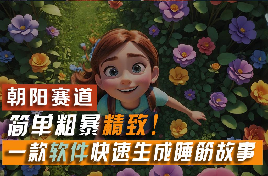 利用一款软件5分钟一条爆款睡筋故事，简单粗暴精致！小白月入2w+-泡泡网赚