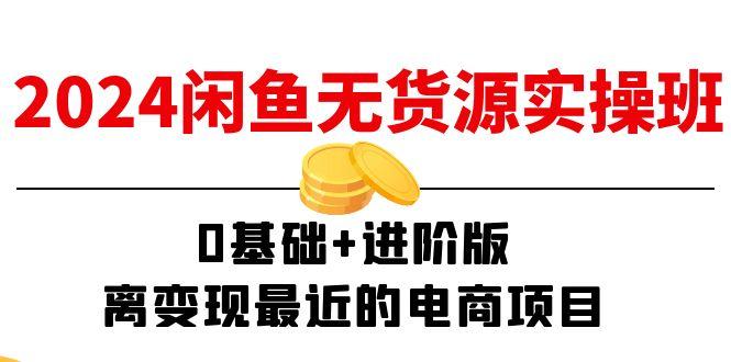 2024闲鱼-无货源实操班：0基础+进阶版，离变现最近的电商项目(15节-泡泡网赚