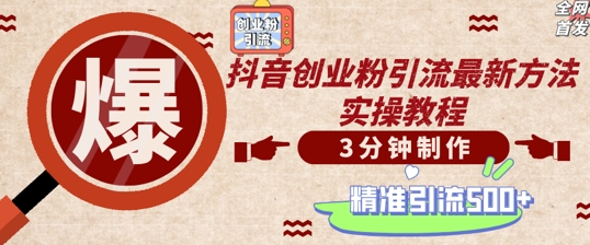 轻松制作创业类视频，一天被动加精准创业粉500+【揭秘】-泡泡网赚