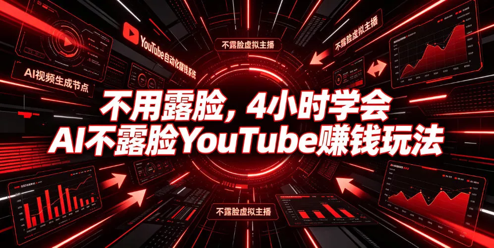 不用露脸，4小时学会AI不露脸YouTube賺钱玩法【原创双语字幕】-泡泡网赚