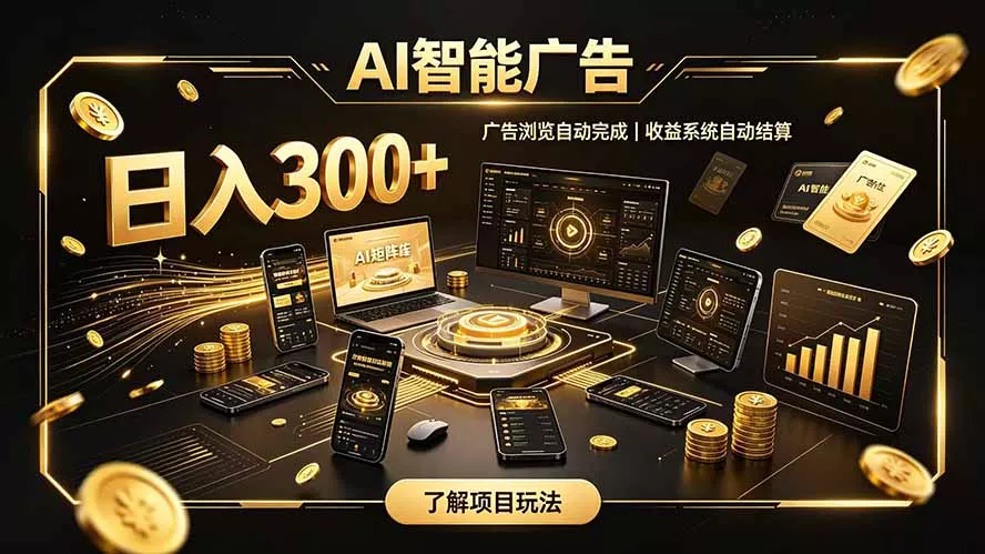 自研 AI 系统｜轻资产起步｜长期稳定收益｜宝妈 上班族轻轻松松日入300+-泡泡网赚