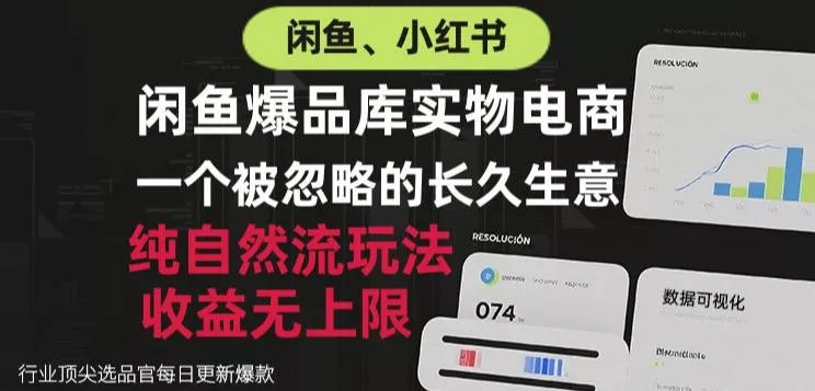 闲鱼小红书实物电商，纯自然流玩法，一个被忽略的长久生意，收益无上限【揭秘】-泡泡网赚