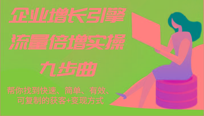 企业增长引擎流量倍增实操九步曲，帮你找到快速、简单、有效、可复制的获客+变现方式-泡泡网赚