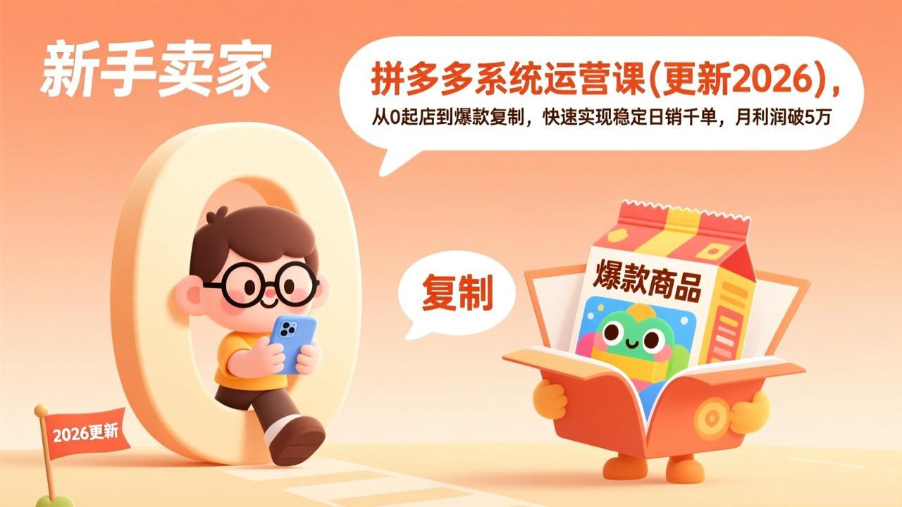 拼多多系统运营课(更新4月-泡泡网赚