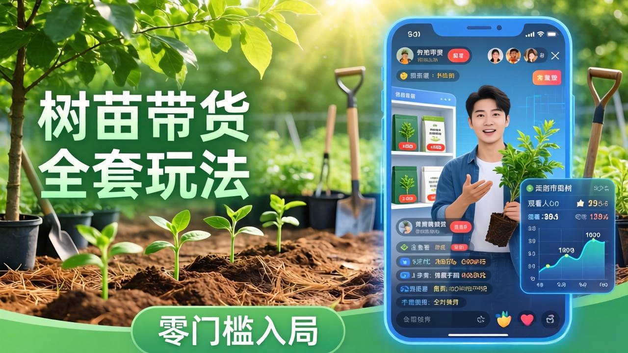 视频号AI树苗带货全套玩法：零门槛入局，掌握豆包、千问等AI工具制作树苗视频的全套流程-泡泡网赚