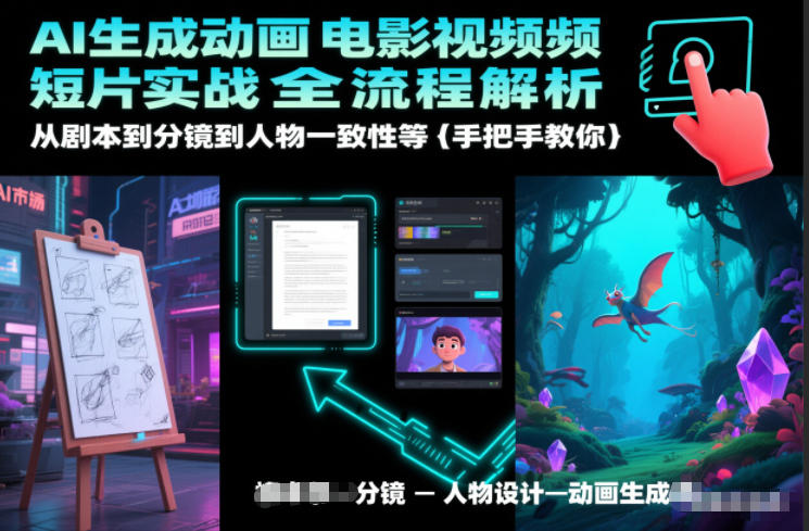 AI生成动画电影视频短片实战全流程解析，从剧本到分镜到人物一致性等手把手教你-泡泡网赚