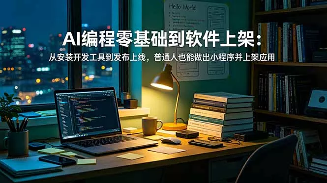 AI编程零基础到软件上架：从安装开发工具到发布上线，普通人也能做出小程序并上架应用商店-泡泡网赚