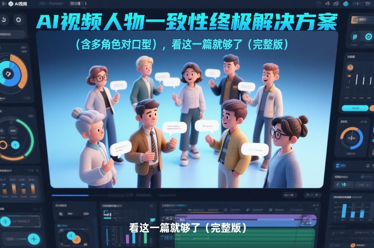 AI视频人物一致性终极解决方案(含多角色对口型)，看这一篇就够了(完整版)-泡泡网赚