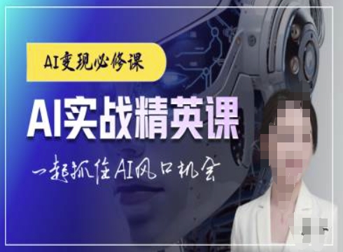 AI实战精英课，chatgptAI实战教程，一起抓住AI风口的机会-泡泡网赚