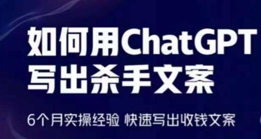 如何用ChatGPT写出杀手文案，6个月实操经验，快速写出收钱文案-泡泡网赚