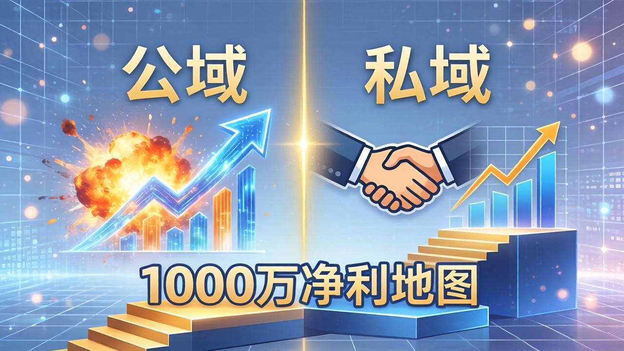 公域玩命出爆款，私域悄悄做成交：这套AI内训课，2026给你打通1000万净利的地图-泡泡网赚