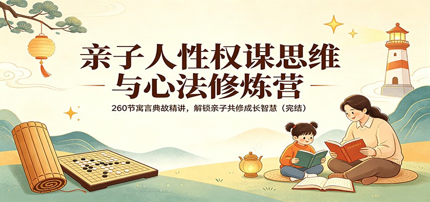 亲子人性权谋思维与心法修炼营：260节寓言典故精讲，解锁亲子共修成长智慧(完结)-泡泡网赚